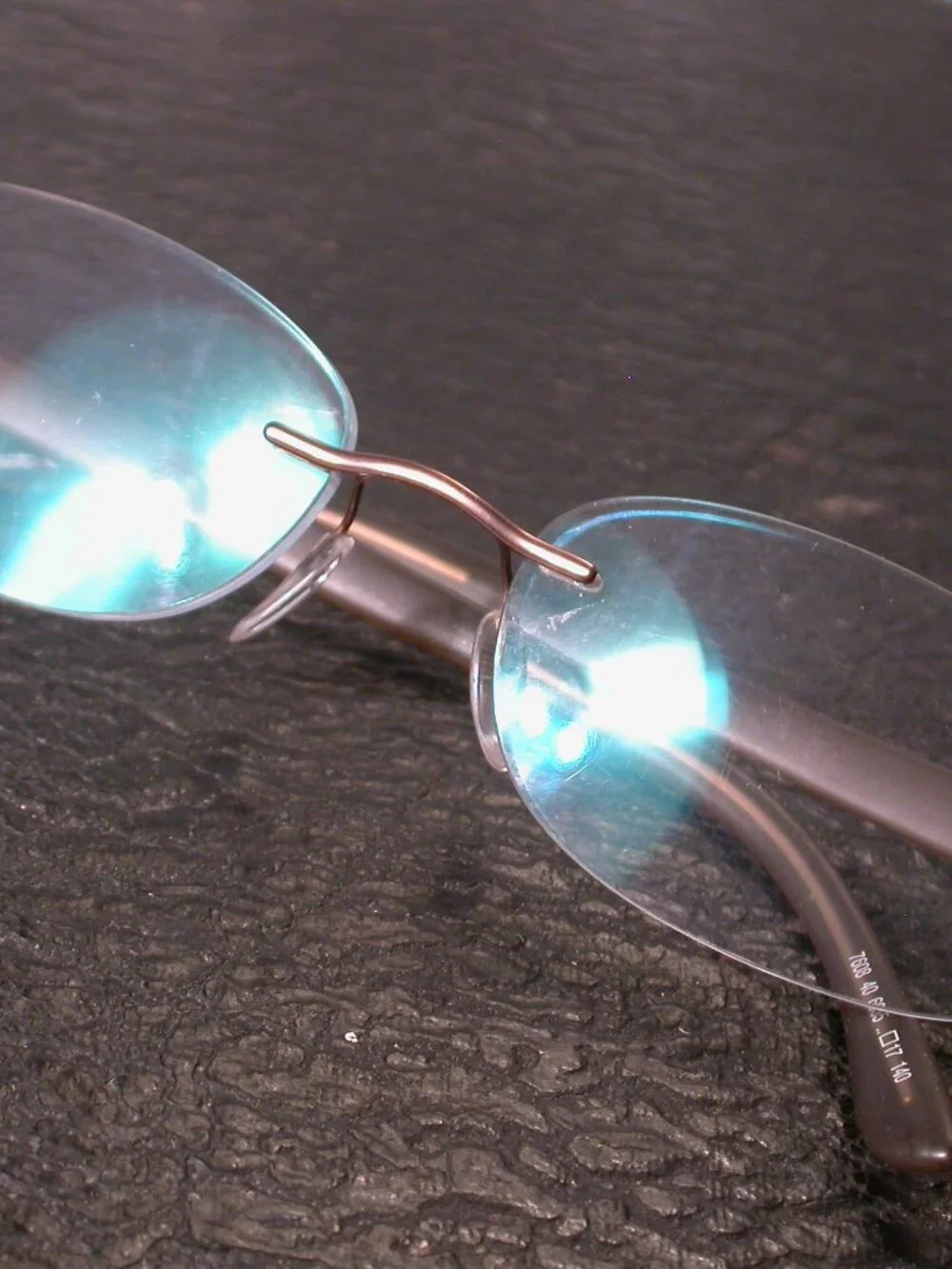 Silhouette Titan Frameless Beige Clear Eyeglasses Made in Austria